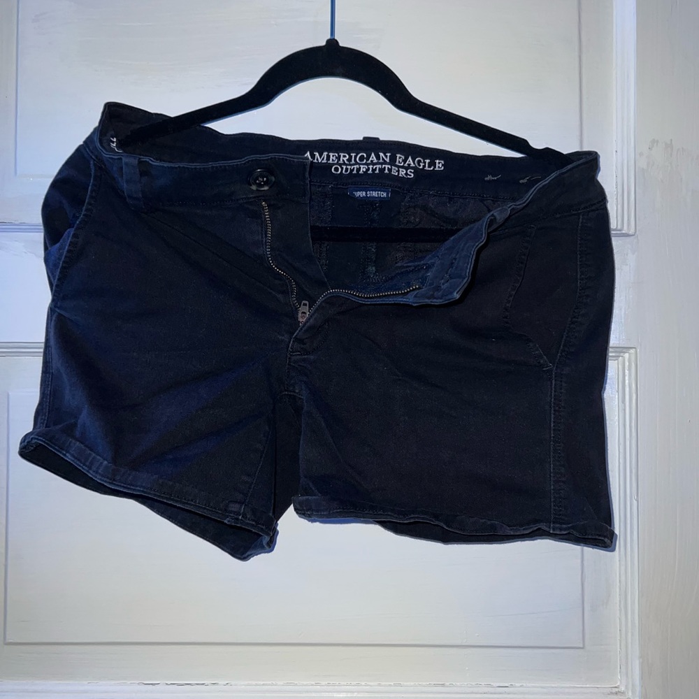 American Eagle Twill Midi Shorts